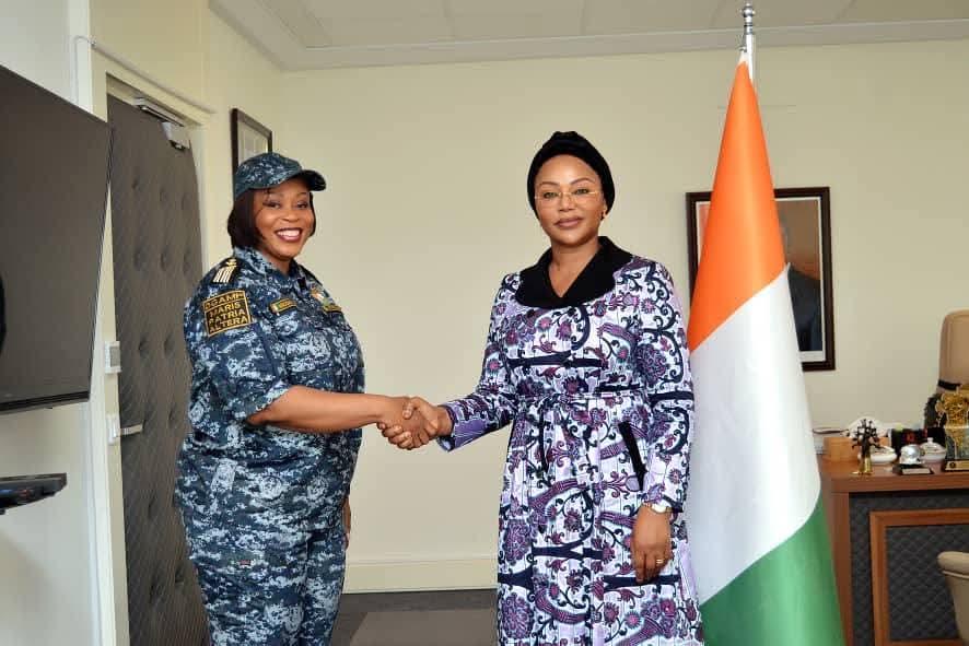 High ranking officials granted an audience to Ninsemon Kida Rose, Deputy Director-General of Maritime Affairs.