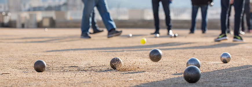 Tedson Koné vainqueur du jeu de pétanque.