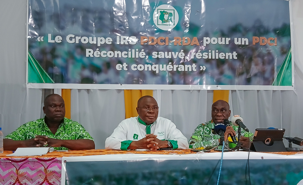 Les cadres d’Irs/Pdci-Rda ont donné de la voix. (Ph. DR)