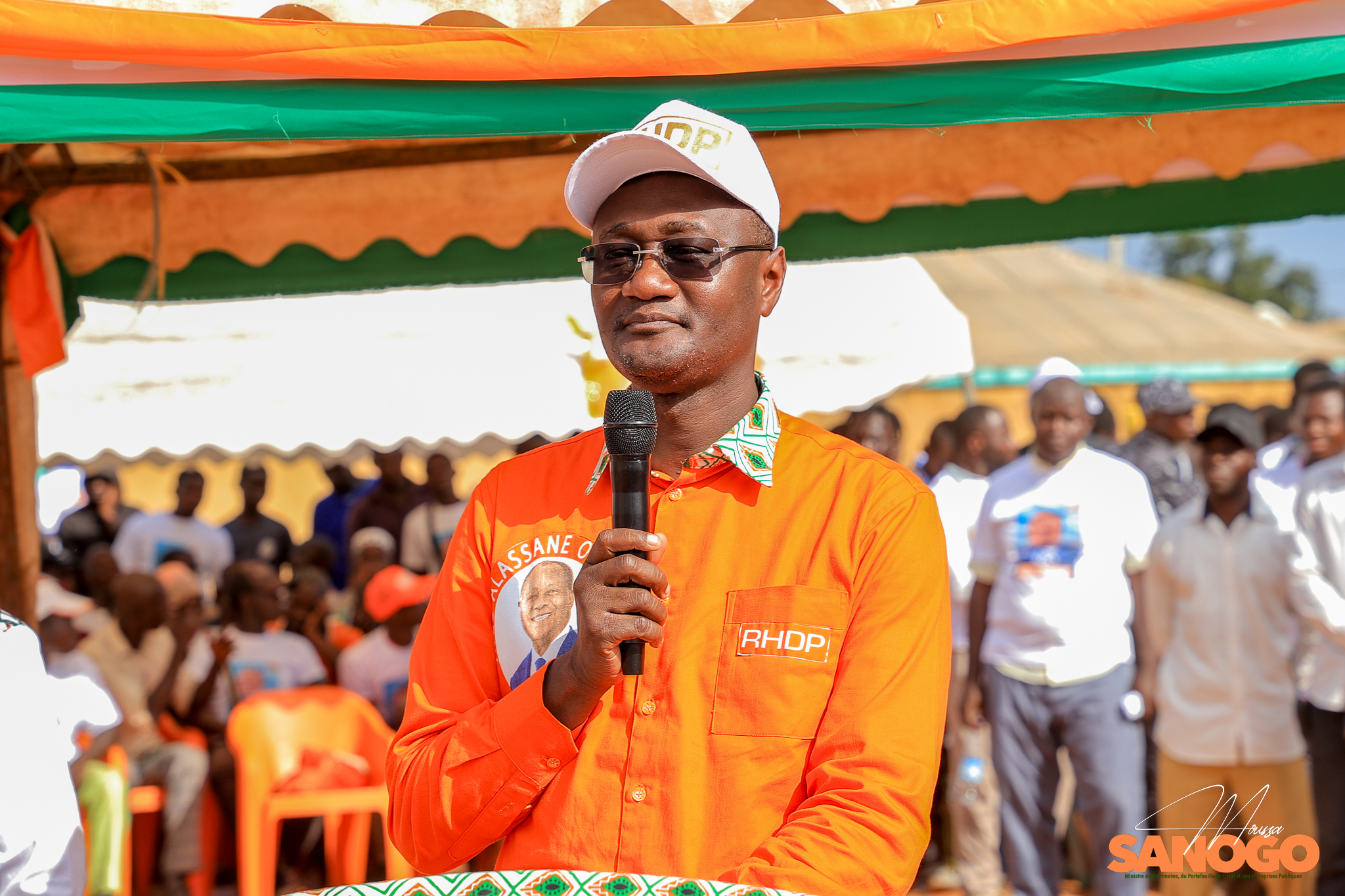 Moussa Sanogo est constamment sur le terrain pour appeler les populations à opter pour Ouattara, lors de cette présidentielle.