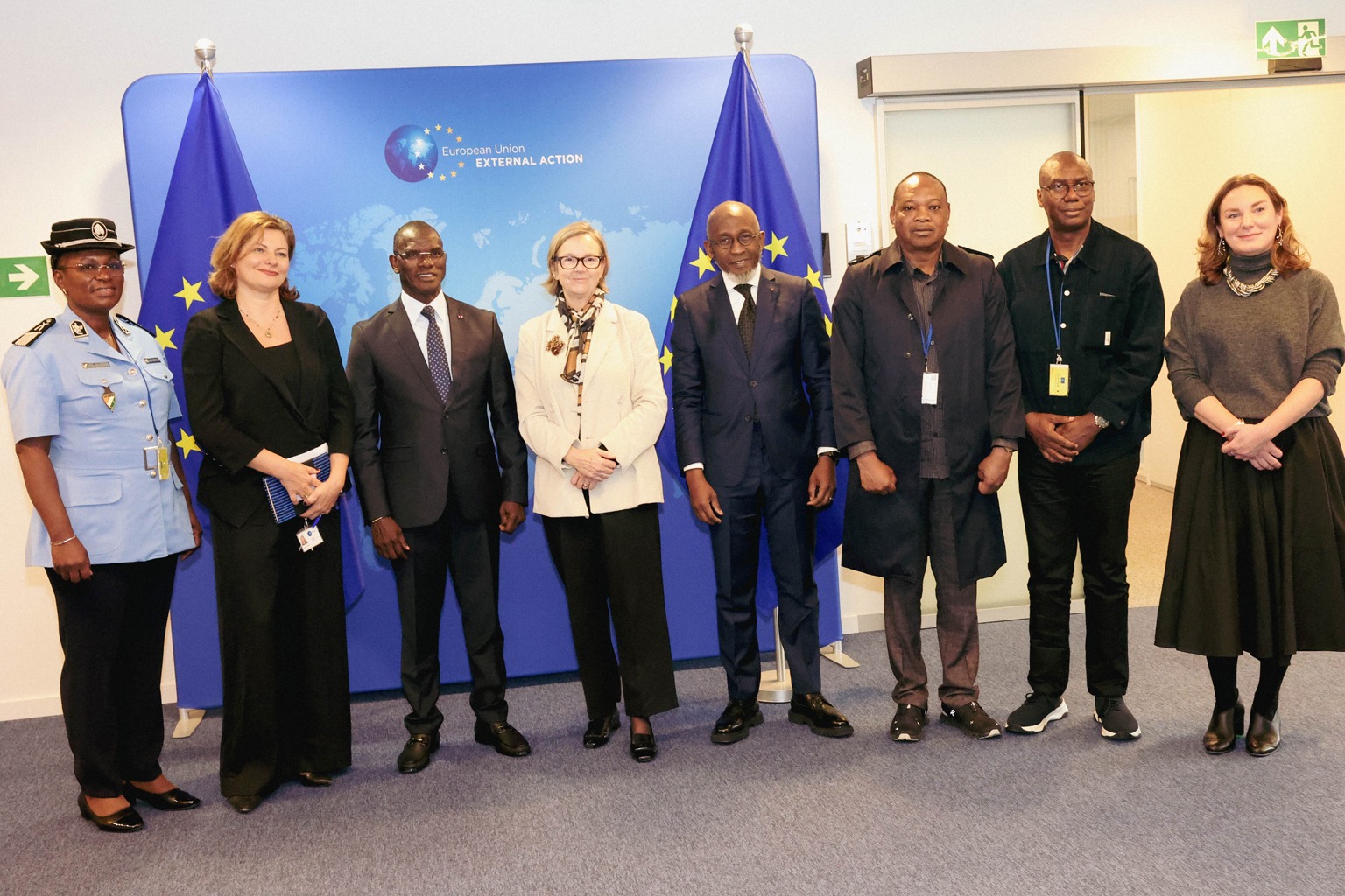 Vagondo Diomandé (3e à partir de la gauche) a présenté ce que propose la Côte d’Ivoire en matière de lutte contre le trafic illicite de migrants.