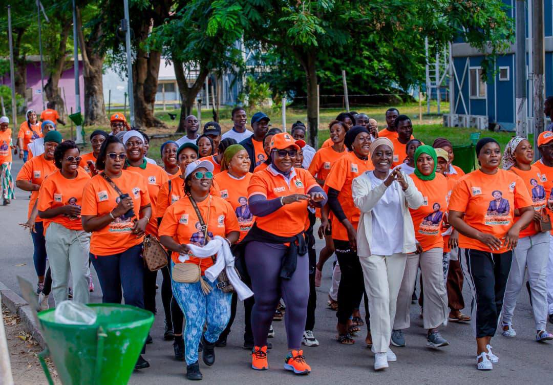 ‘’Les Amazones’’ de Mariatou Koné ont été invitées à la pratique du sport.