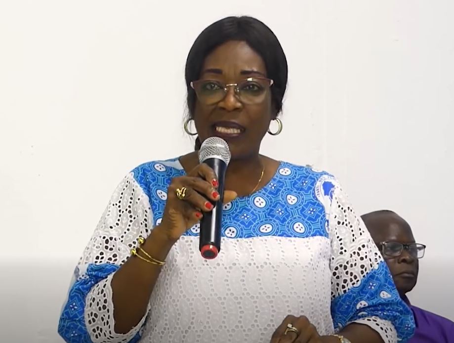 La présidente intérimaire de la Ligue des femmes du Ppa-Ci, Bessé Dominique, a interpellé ouvertement les autorités ivoiriennes. (Ph. DR)