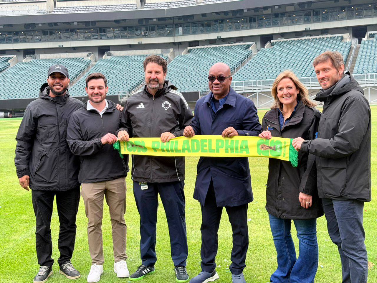La délégation ivoirienne s’est rendue à Philadelphie pour visiter le Philadelphia Union Training Facility, un centre d’entraînement moderne retenu comme camp de base des Eléphants pendant le mondial. (Ph : DR)