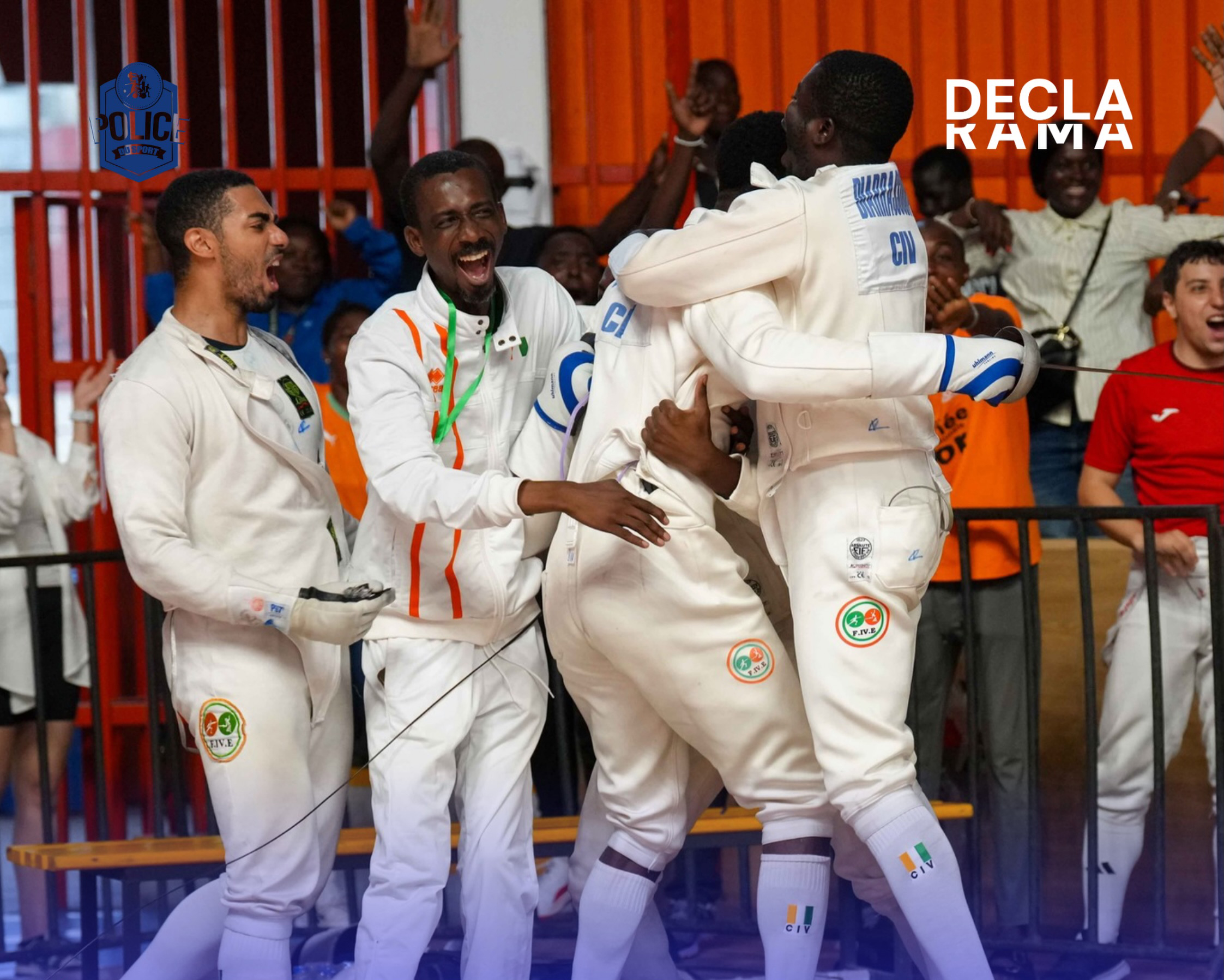 Les escrimeurs ivoiriens ont conclu leur parcours avec une magnifique médaille d’argent