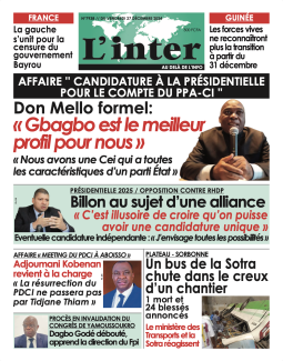 N°7938 du Vendredi 27 Décembre 2024