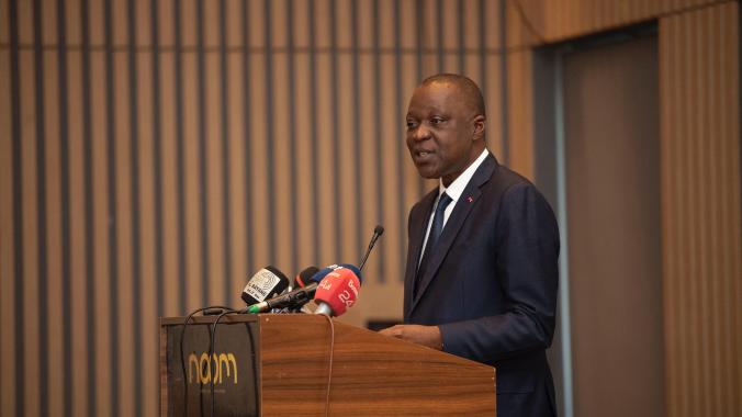 The Mayor of Bouaké, Minister Amadou Koné, welcomed the rating of his municipality. (Ph.DR)