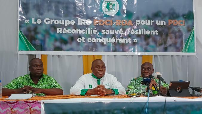 Les cadres d’Irs/Pdci-Rda ont donné de la voix. (Ph. DR)