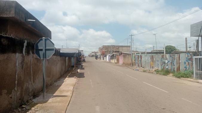 Une vue des rues de la capitale politique le jour de l'élection présidentielle.