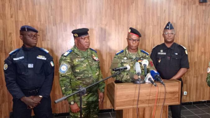 Le colonel Blé Séraphin a affirmé que les Fds demeureront prêtes et déploieront des patrouilles partout.