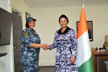 High ranking officials granted an audience to Ninsemon Kida Rose, Deputy Director-General of Maritime Affairs.